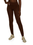 Womens Seamless Solid High Waisted Leggings, ,