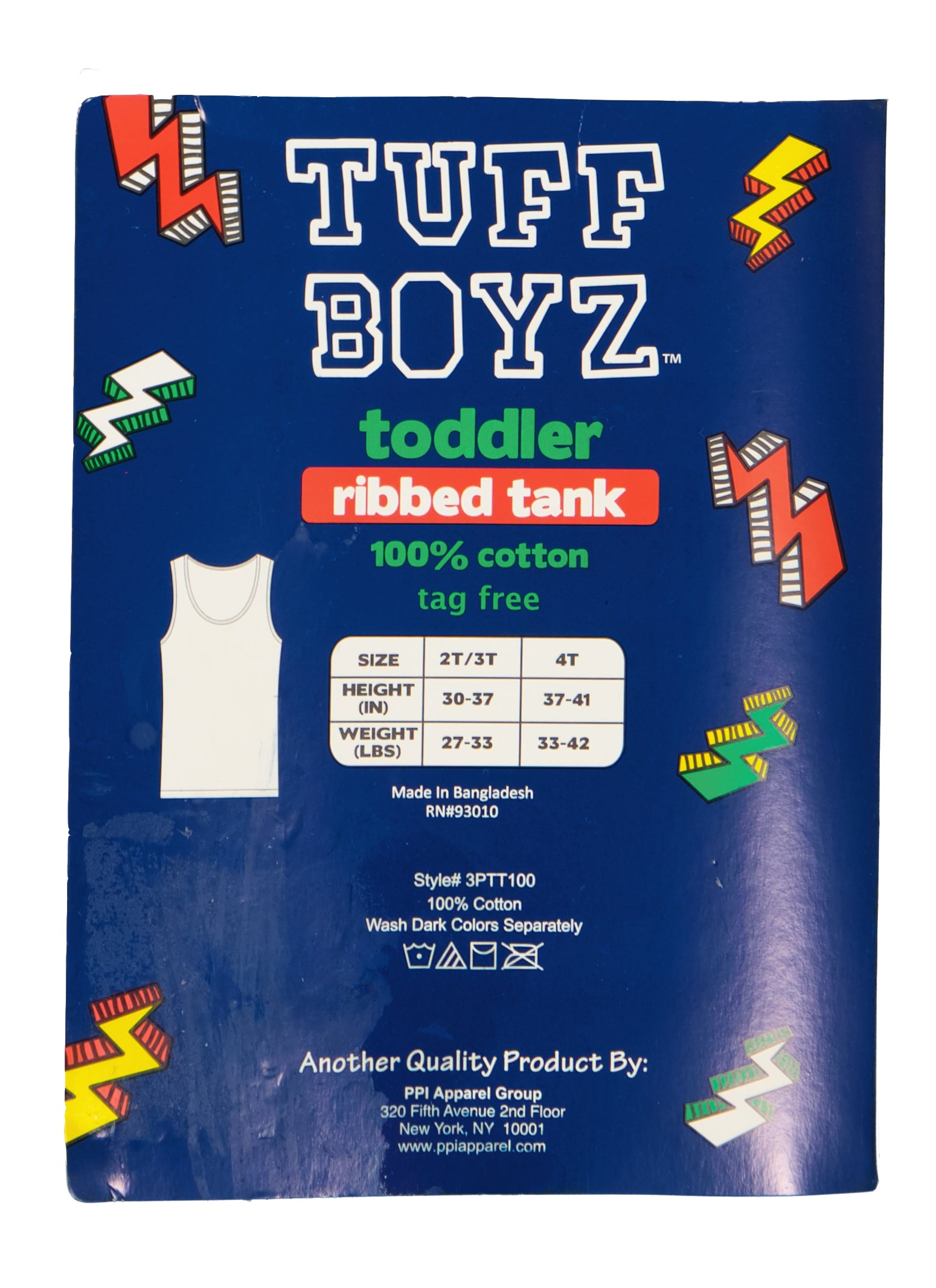 Toddler Boys Ribbed Tank Tops 3 Pack, White,