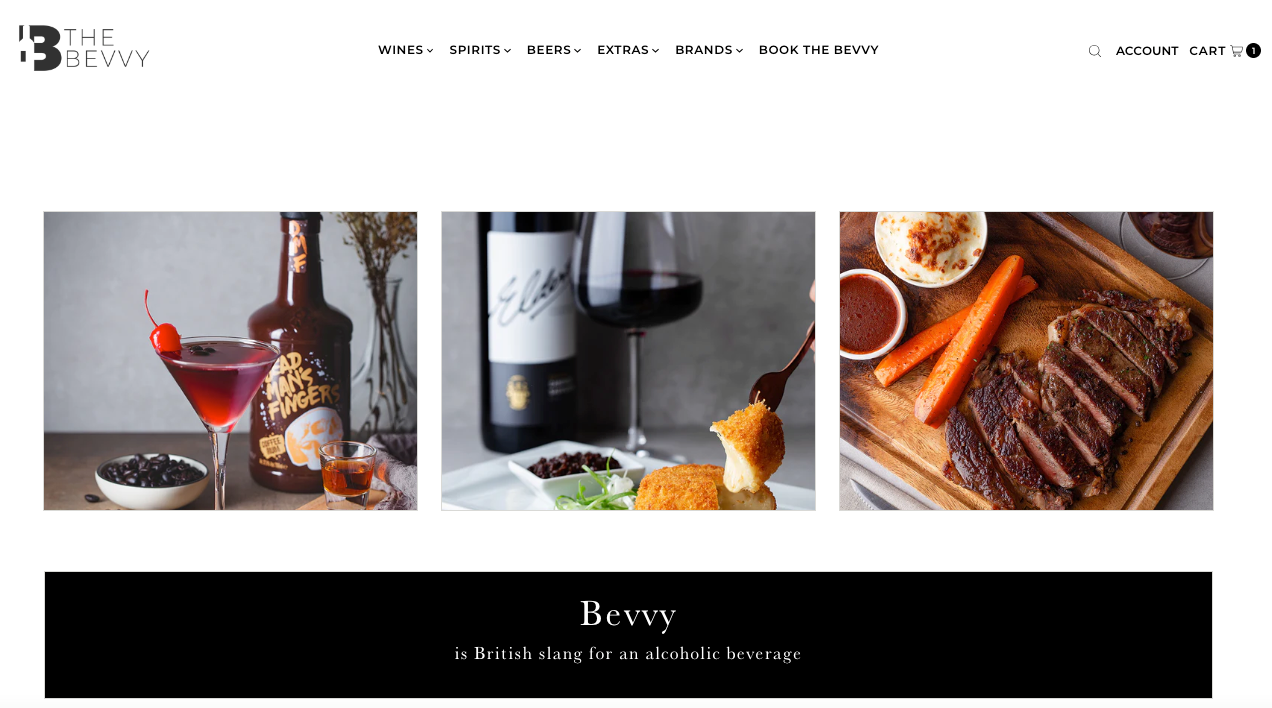 The Bevvy Rone Guerrero Shopify Redesign
