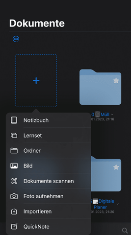 Import einer Datei in Goodnotes