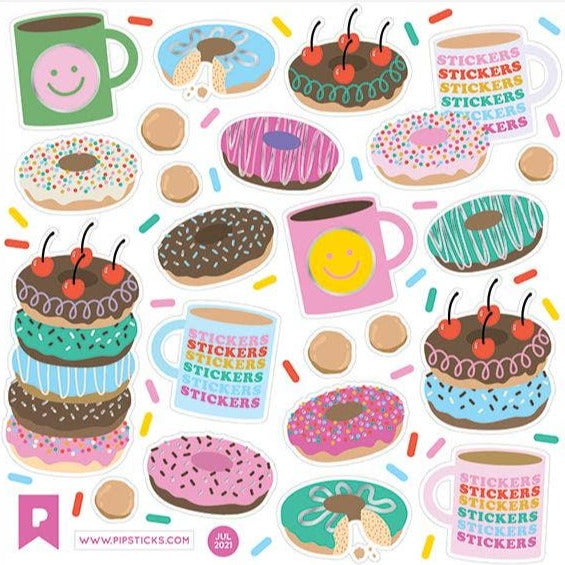 sticker sheet donuts galore freshie zero