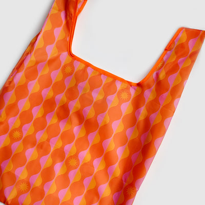 Have A Nice Day Reusable Nylon Bag: Orange & Pink | Freshie & Zero