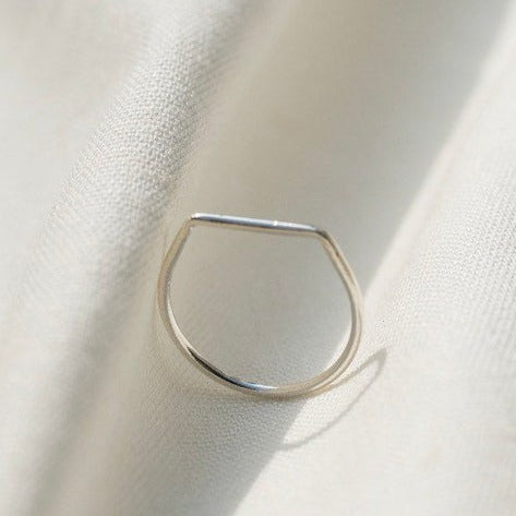Silver Edge Stacking Ring by Studio Adorn - Freshie & Zero
