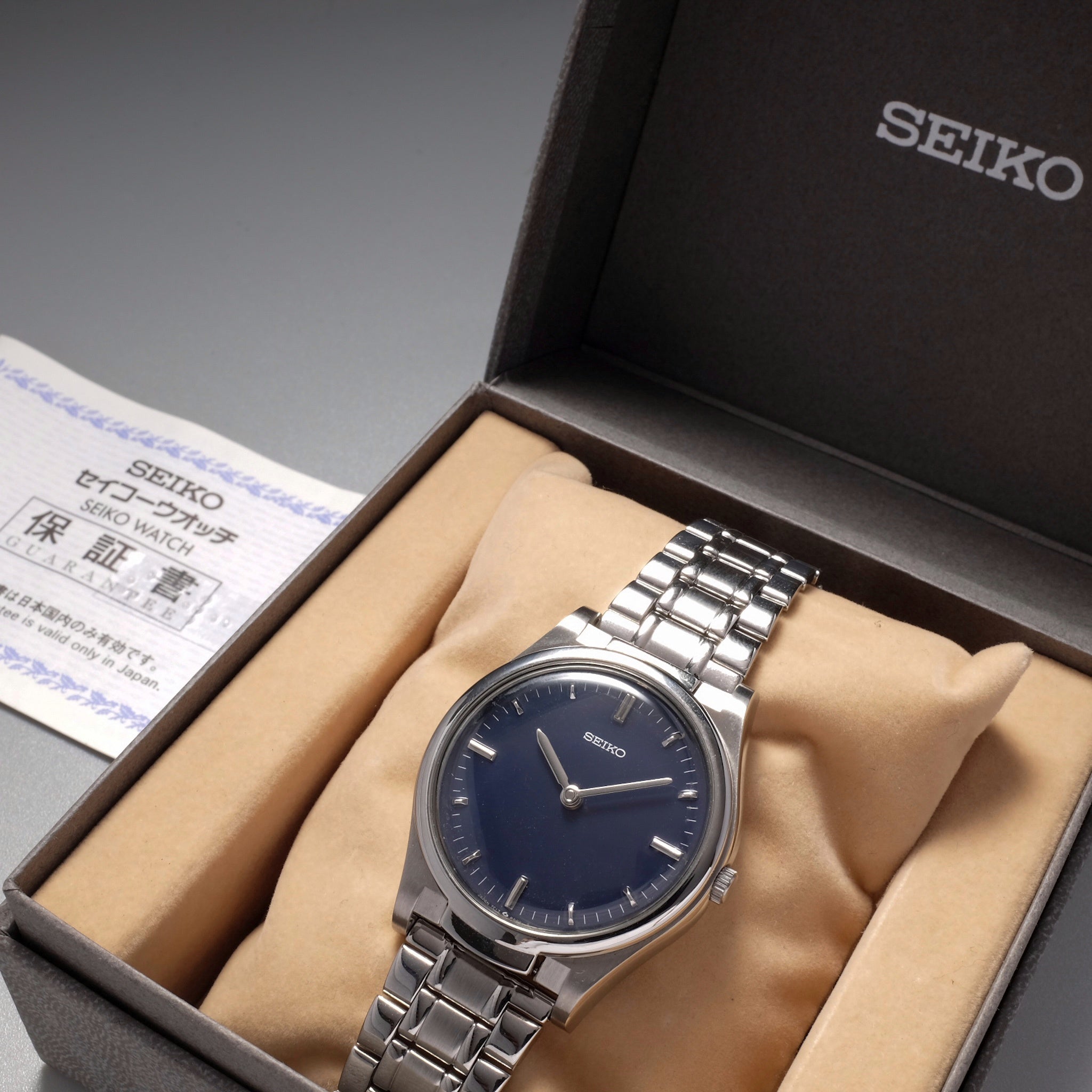 Seiko Braille 7C17-8000 from 2003 (Box and Warranty) – Paleh
