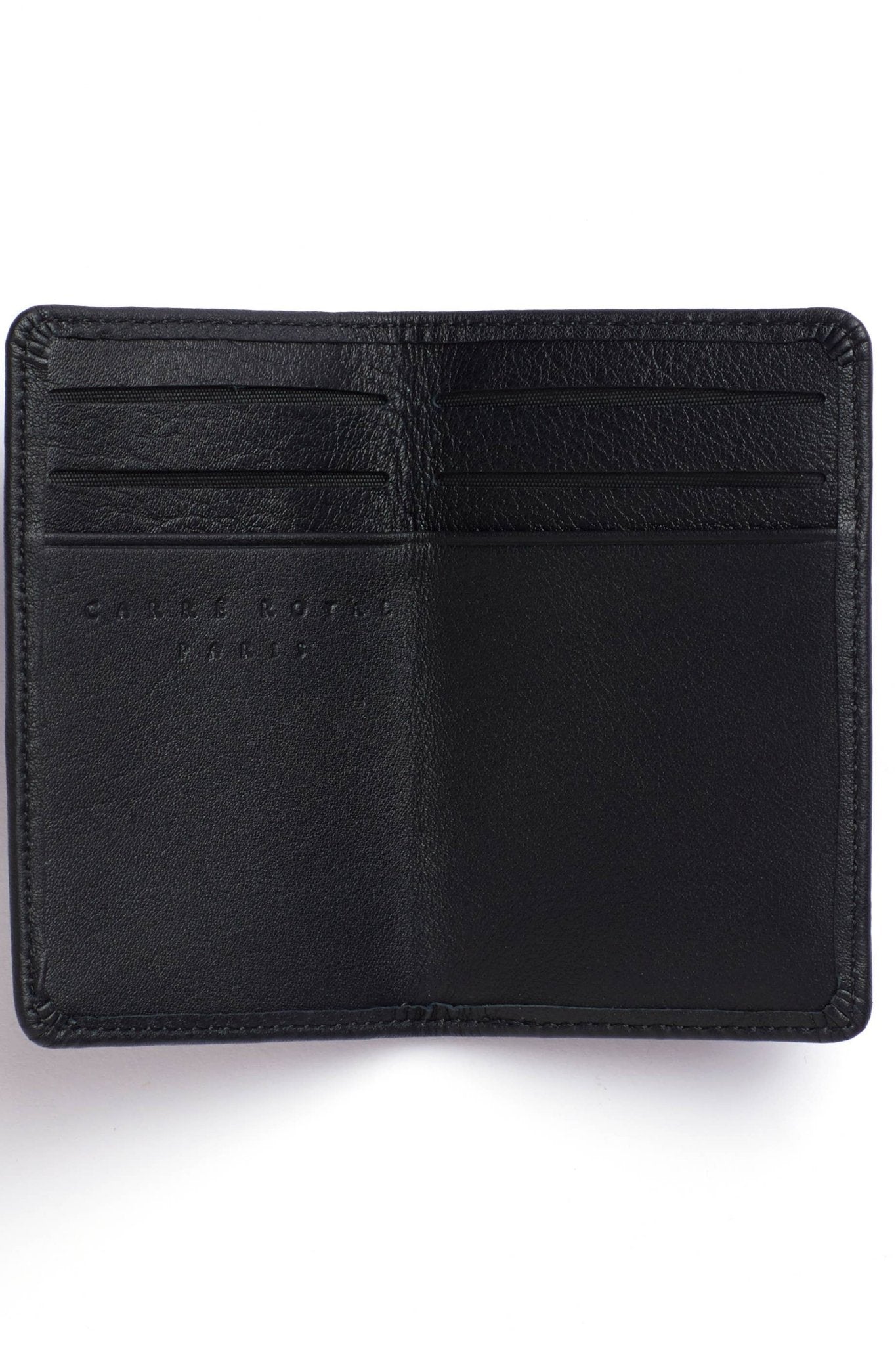 Black Leather Card Holder - L'Atelier Global