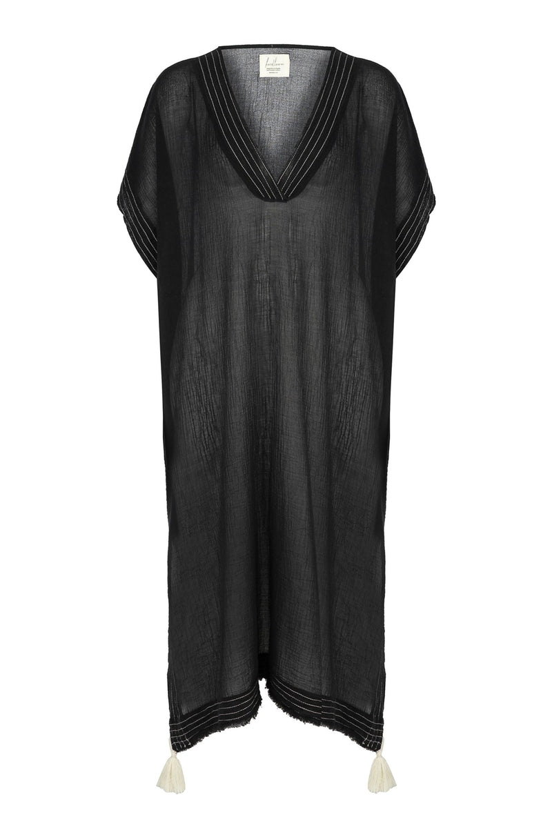 Summer Ready Breezy Kaftan in Black – L'Atelier Global