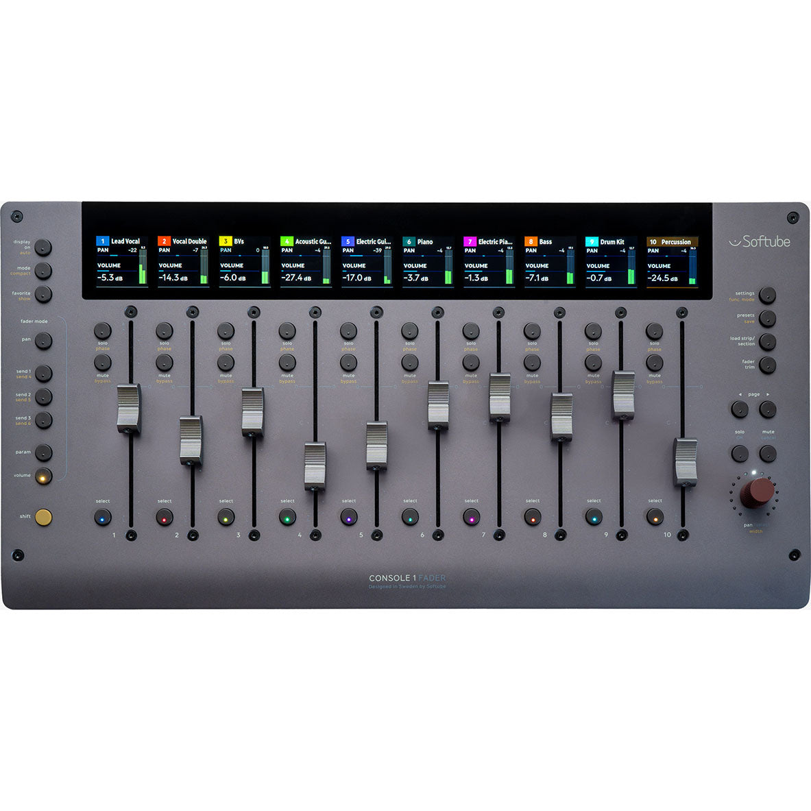 Softube Console 1 Fader Mk III 10-channel Fader Control Surface