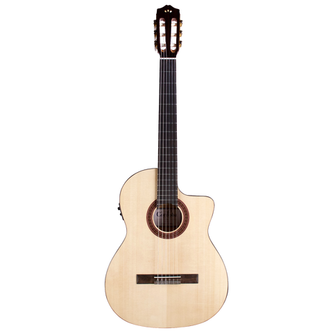  Cordoba C5-CET Limited Spalted Maple Thin Body Cutaway