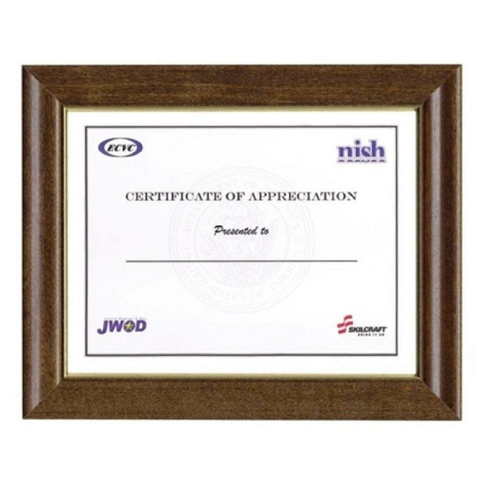 AbilityOne 4822994 7510004822994 Award Certificate Binder, 8 1/2 x 11, Navy  Seal, Blue/Gold - 7510004822994