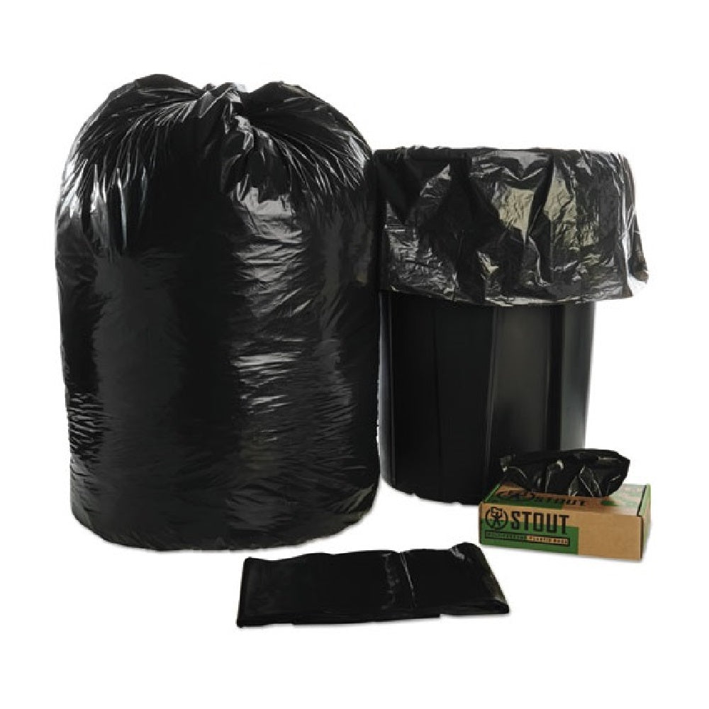 8105013862290, SKILCRAFT Recycled Content Trash Can Liners, 30 gal, 1.3  mil, 30 x 39, Black/Brown, 100/Carton - Reliable Paper