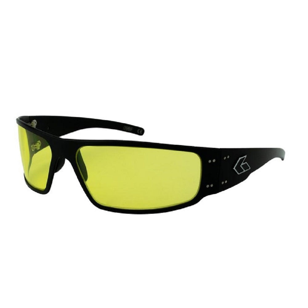 Gatorz Eyewear, Magnum Model, Aluminum Frame Sunglasses - Black/Smoked  Polarized Lens