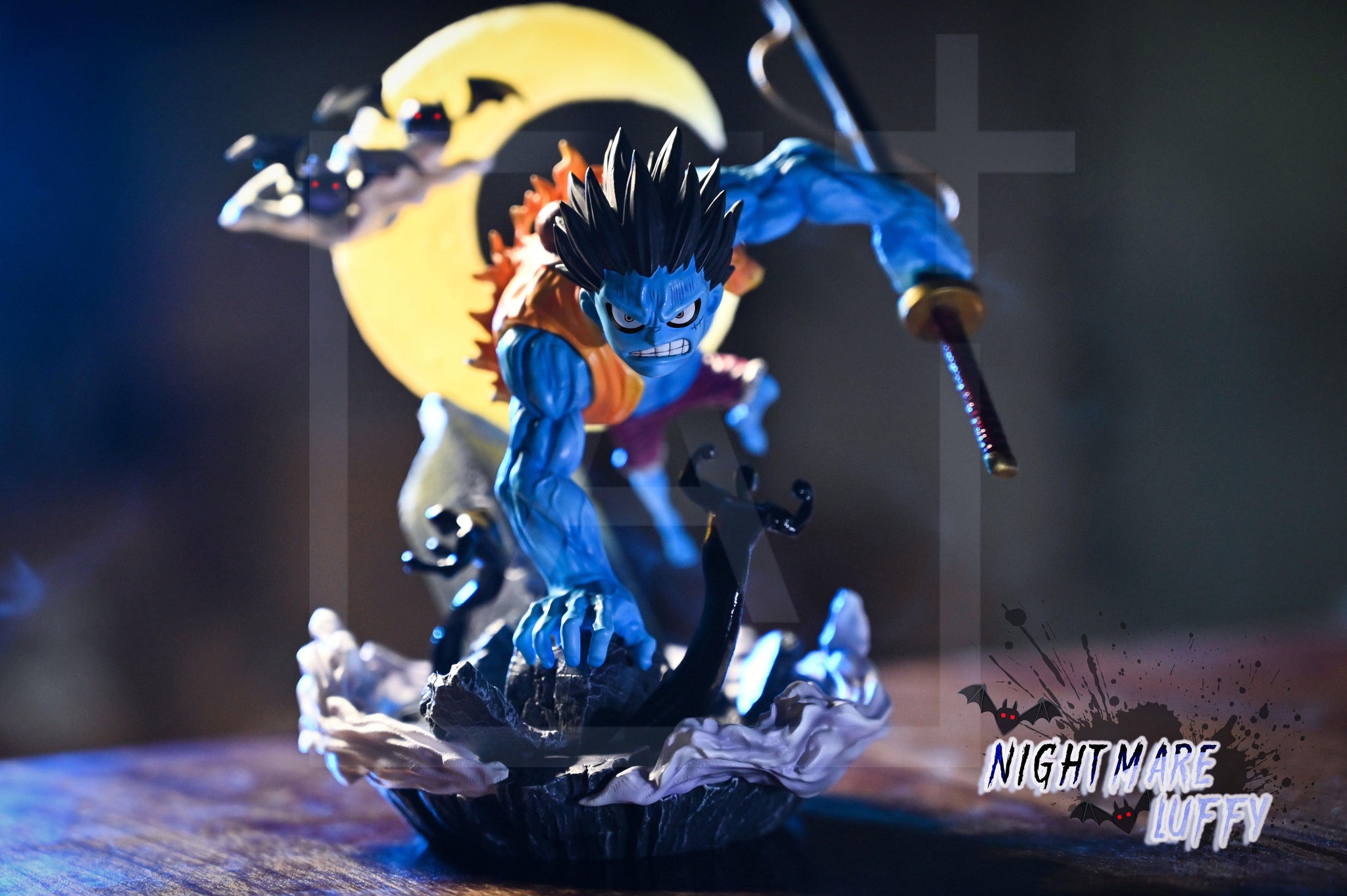 nightmare luffy statue