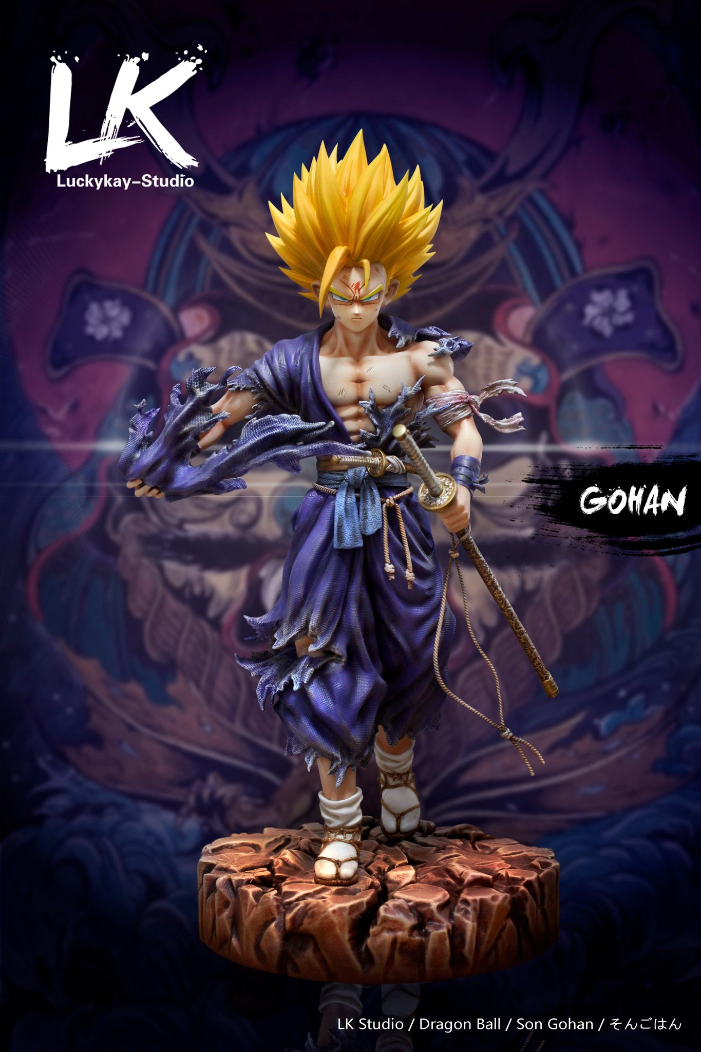 30CM Samurai Son Gohan - Dragon Ball Resin Statue - LK Studios [Pre-Or