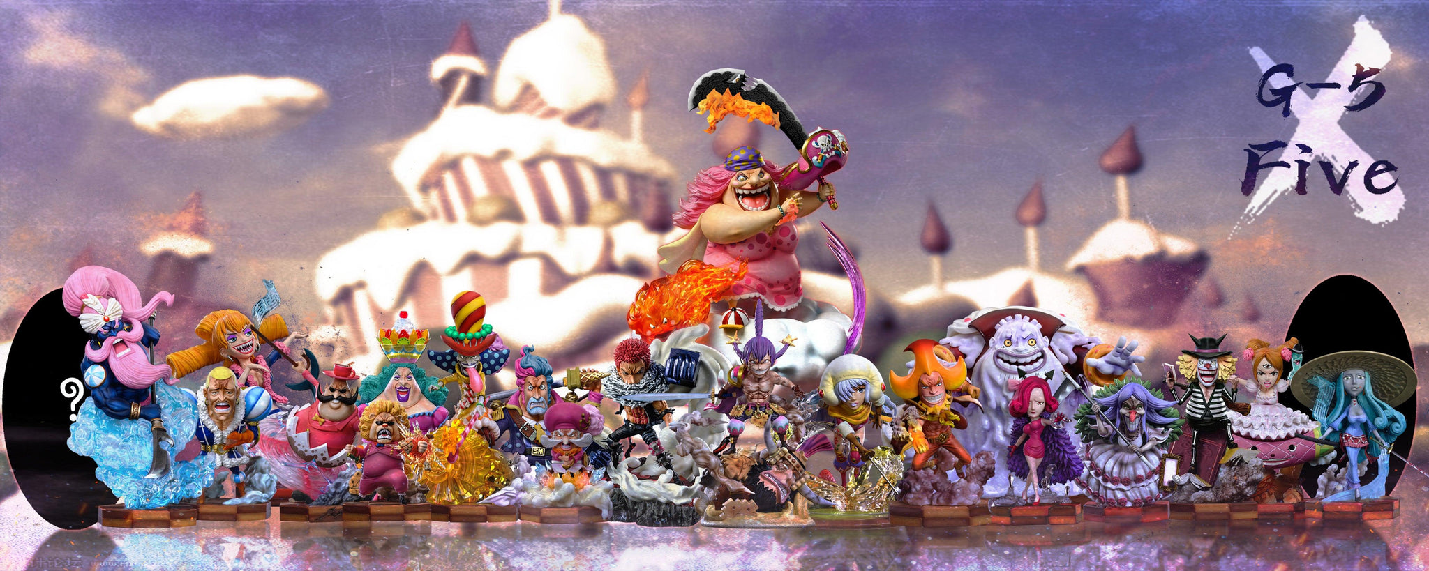 Members Of Big Mom Pirates One Piece Resin Statue G5 Studio Pre O Favorgk