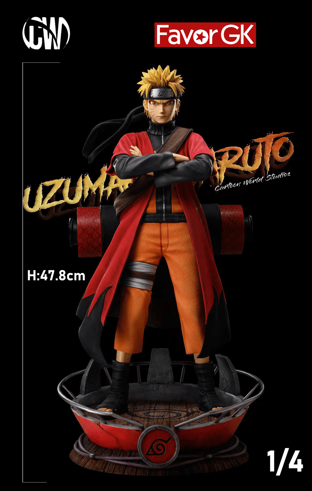 naruto sage mode resin statue