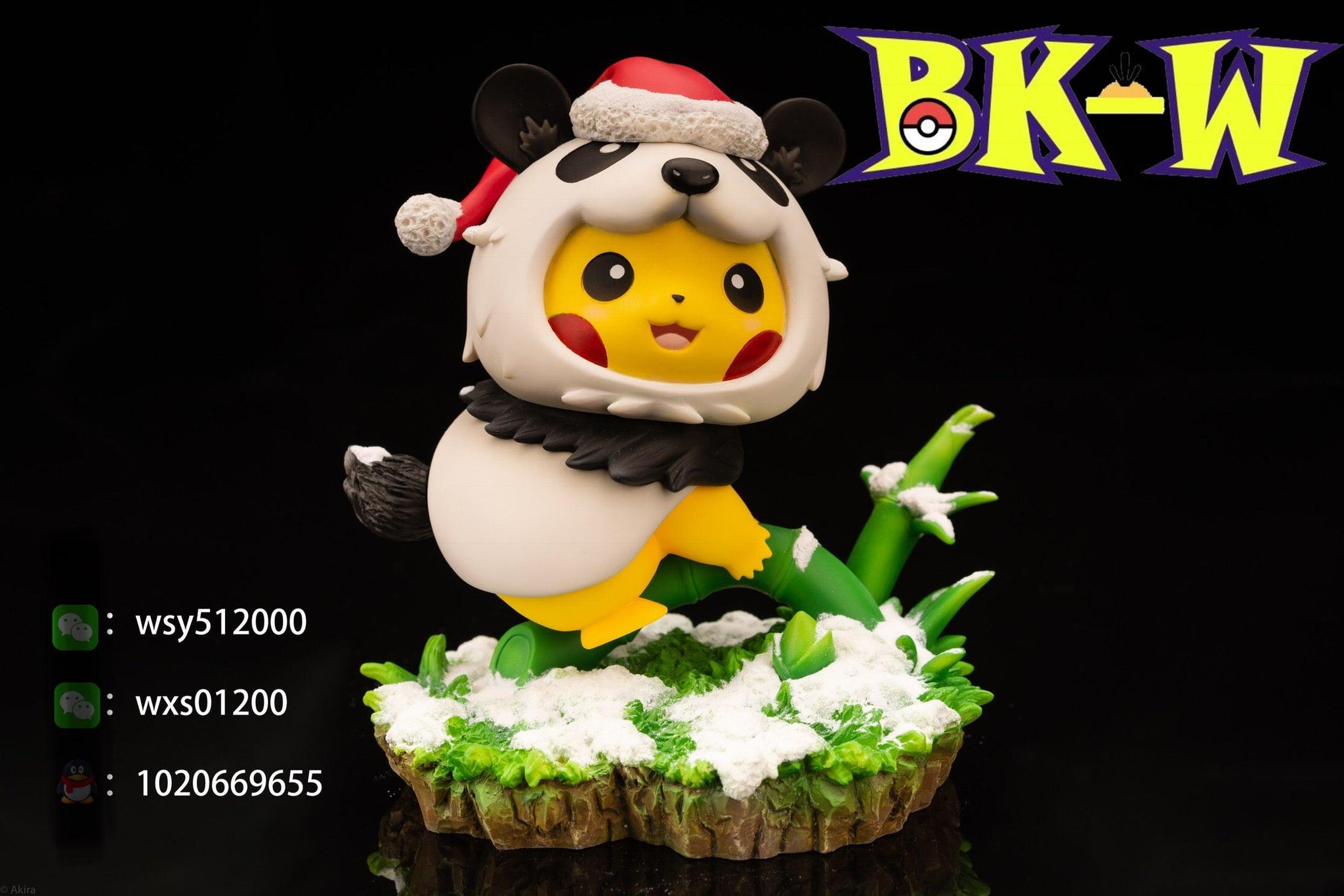 Christmas Panda Cosplay Pikachu Pokemon Resin Statue Bk W Studios Favorgk