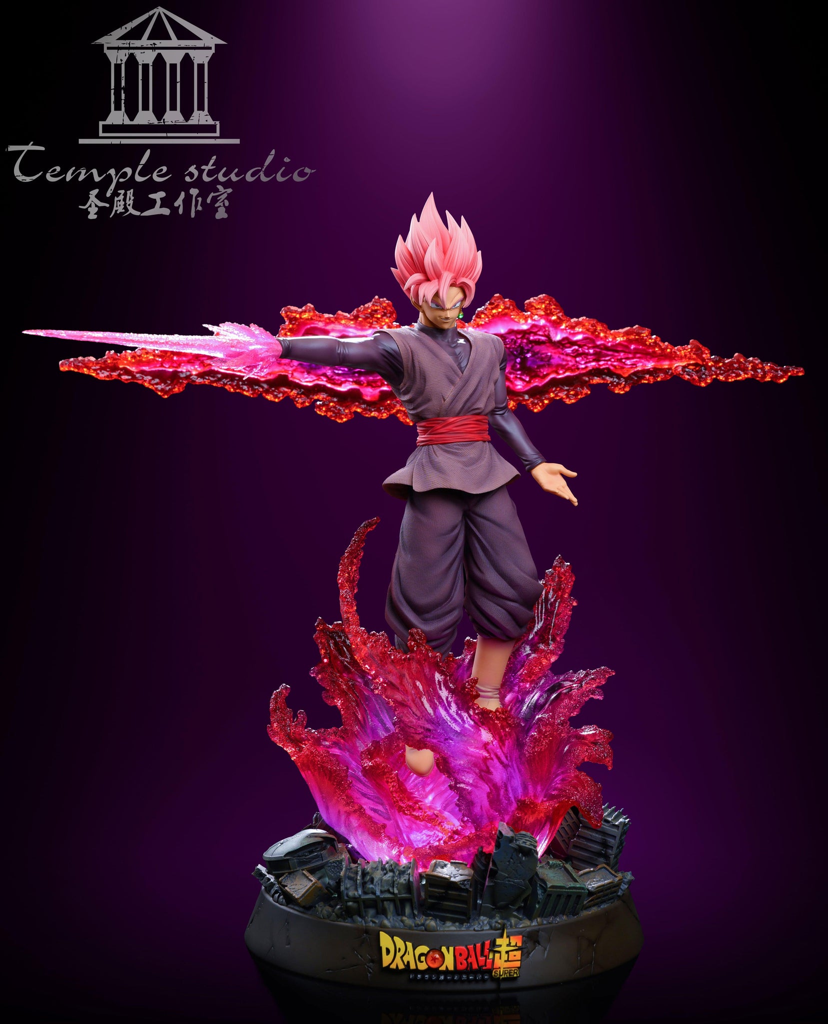 black goku statue