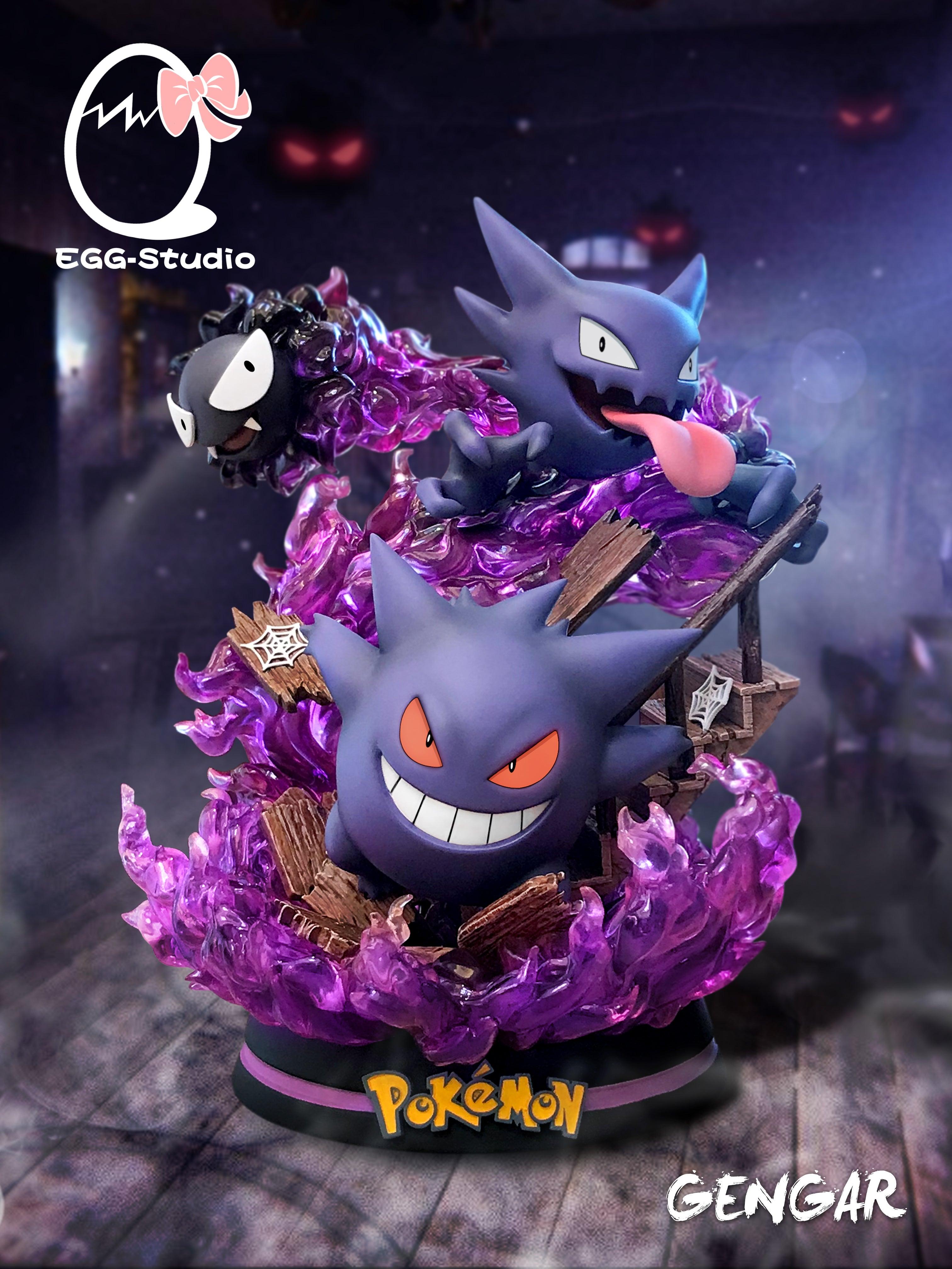 Gengar Family Gengar Haunter Gastly Pokemon Resin Statue Egg Favorgk