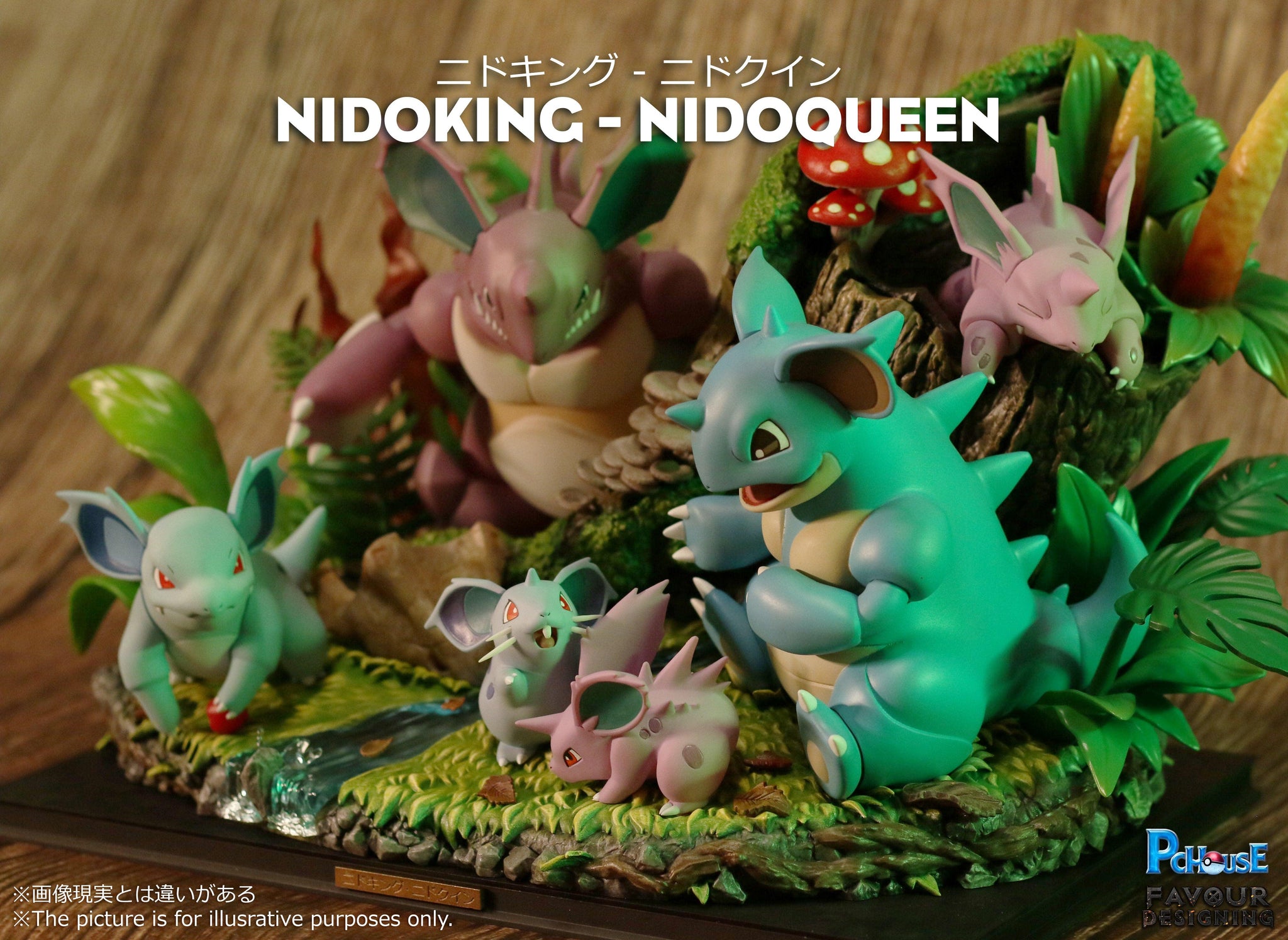 Nido Family Pokemon Resin Statues Pchouse Studios Pre Order Favorgk