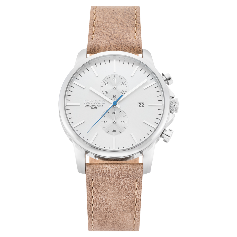 watch with leather strap