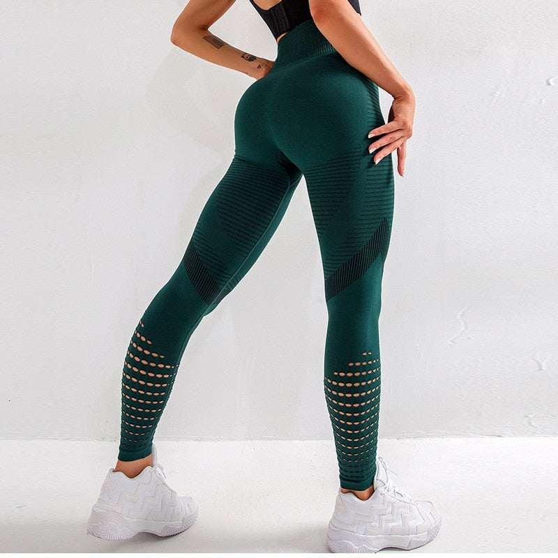  Seamless Scrunch Legging Women Yoga Pants 7/8 Tummy Control  Workout Running For Fitness Sport Active Legging-25L