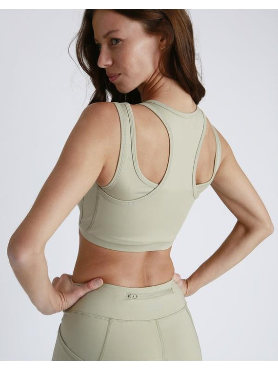 olive green sports bra