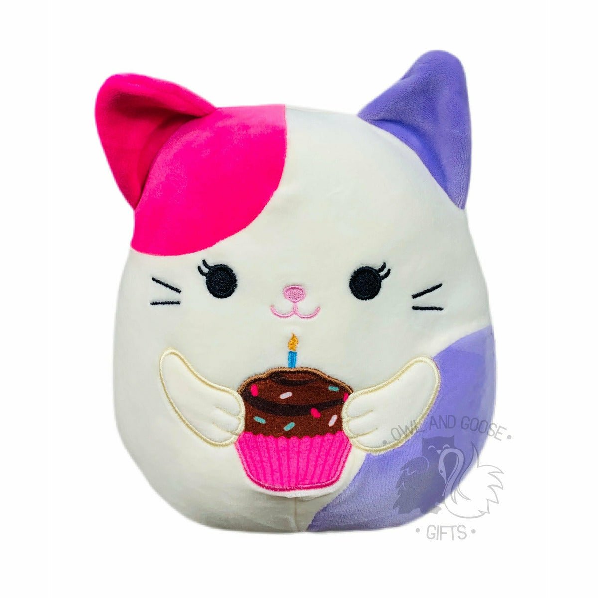 Squishmallow 8 Inch Carlota the Birthday Cat Plush Toy