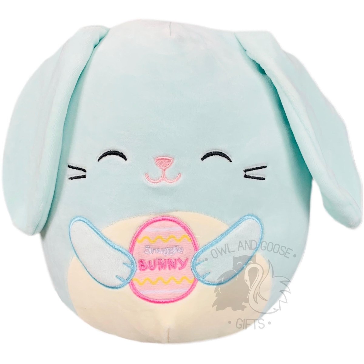 Squishmallow 8 Inch Xin the Blue Bunny Holding Egg Easter Plush Toy ...