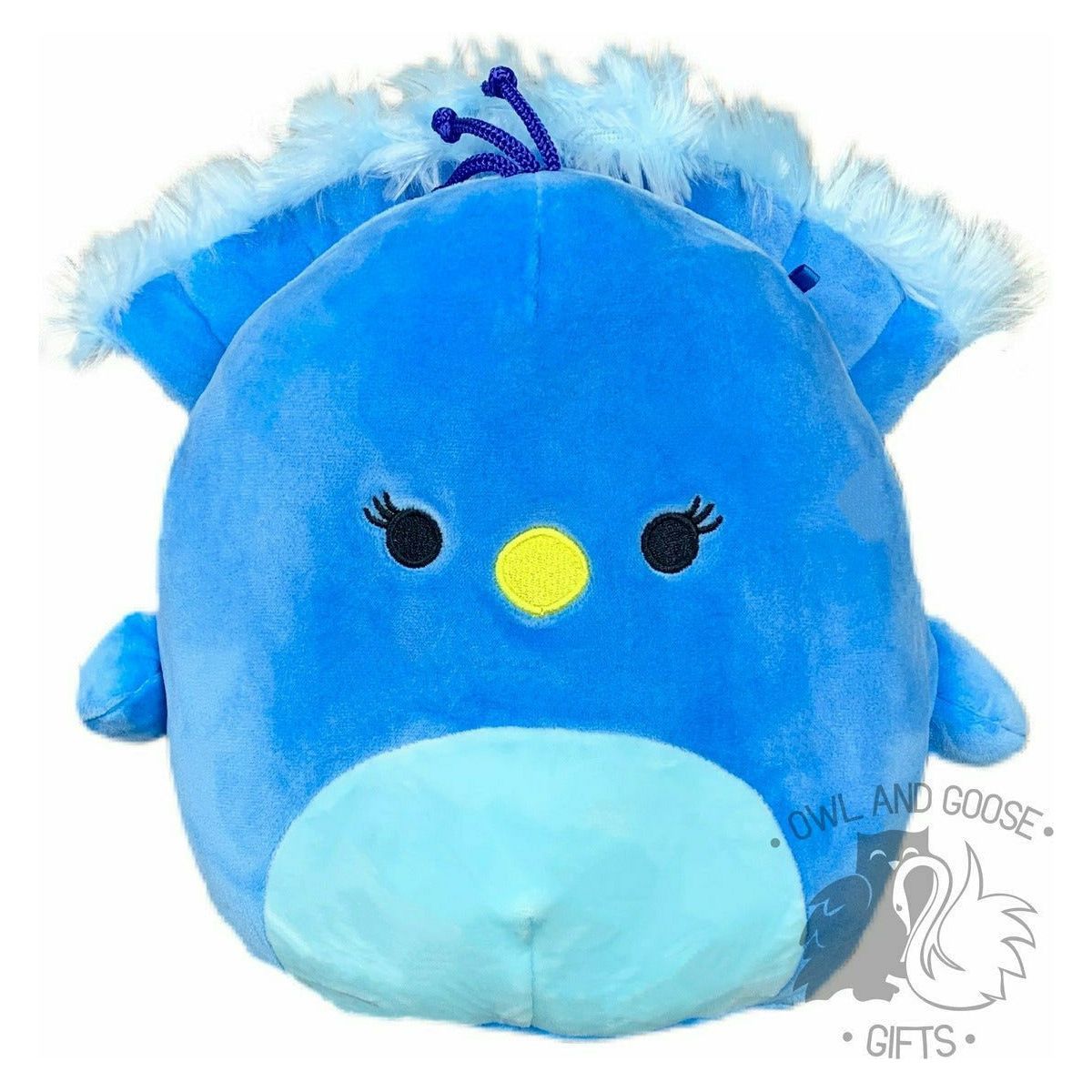 light blue peacock squishmallow