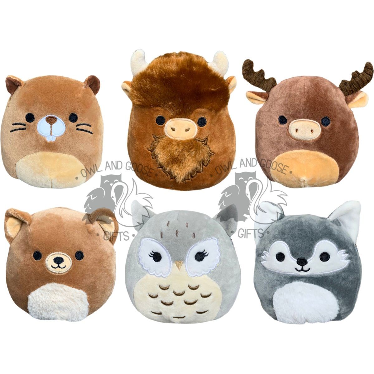 Squishmallow 5 Inch Wilderness Squad - Chip, Wilfred, Maurice, Omar ...