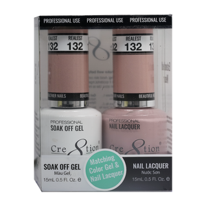 Cre8tion Matching Color Gel & Nail Lacquer 132 Corner Store - Treasure4nails