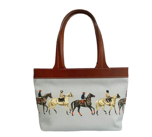 TOTE BAG SMALL: JOCKEY: BLUE - RANI ARABELLA