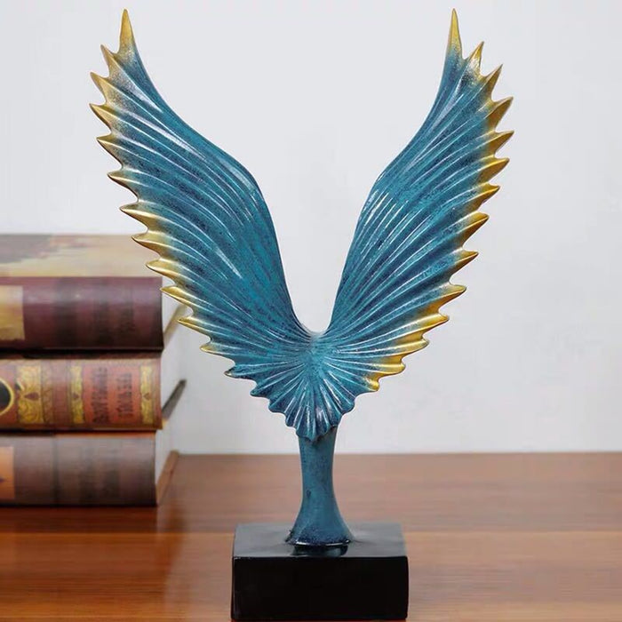 Resin Abstract Sculpture Bird Design Home Desk Decoration