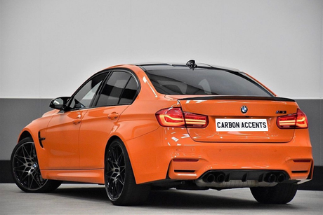 BMW 3 Series F30 F31 Splitter: Gloss Black M Performance – Carbon Accents