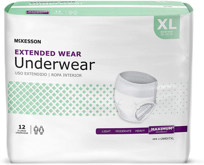 McKesson Disposable Underwear Medium, UWEXTMD, Maximum, 64 Ct
