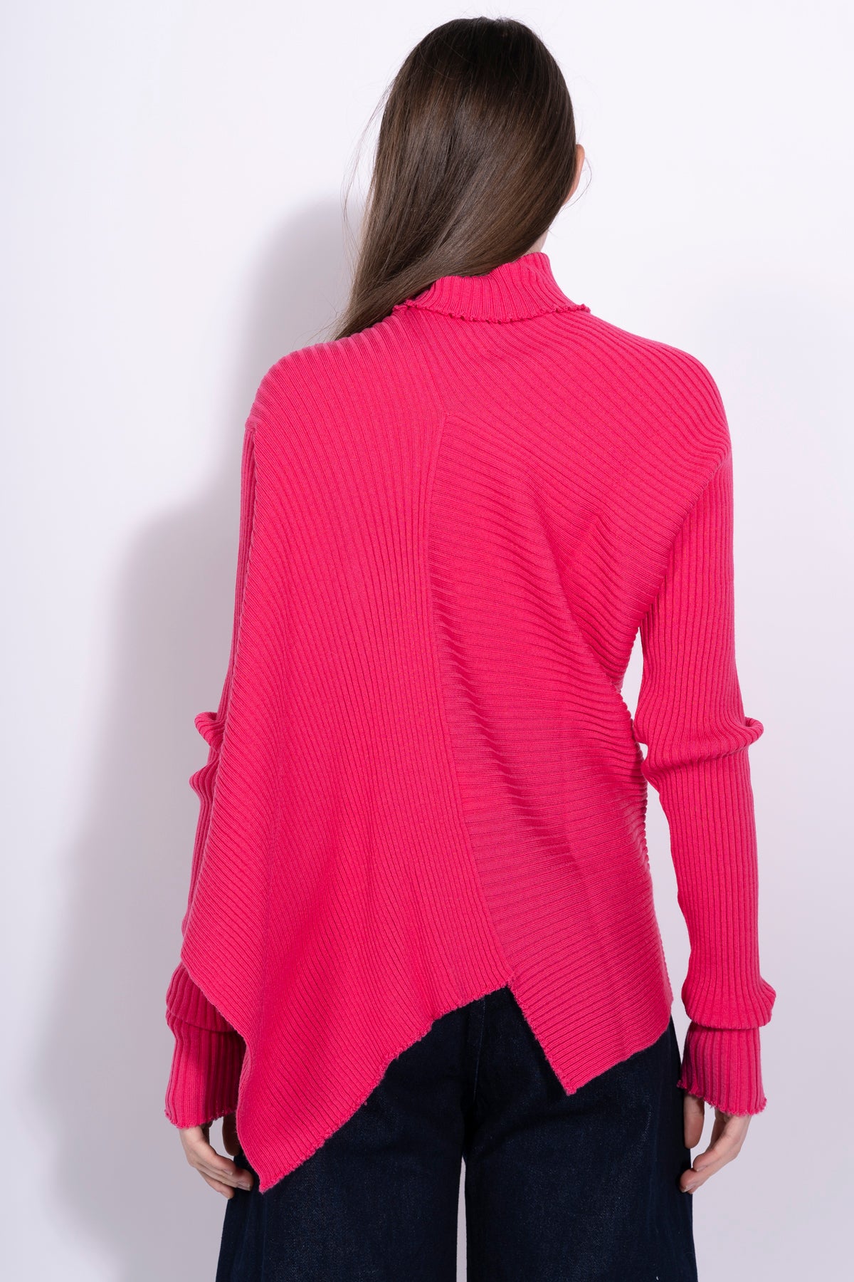 BRIGHT PINK OVERSIZED CARDIGAN WITH FEATHERS – MARQUES ' ALMEIDA