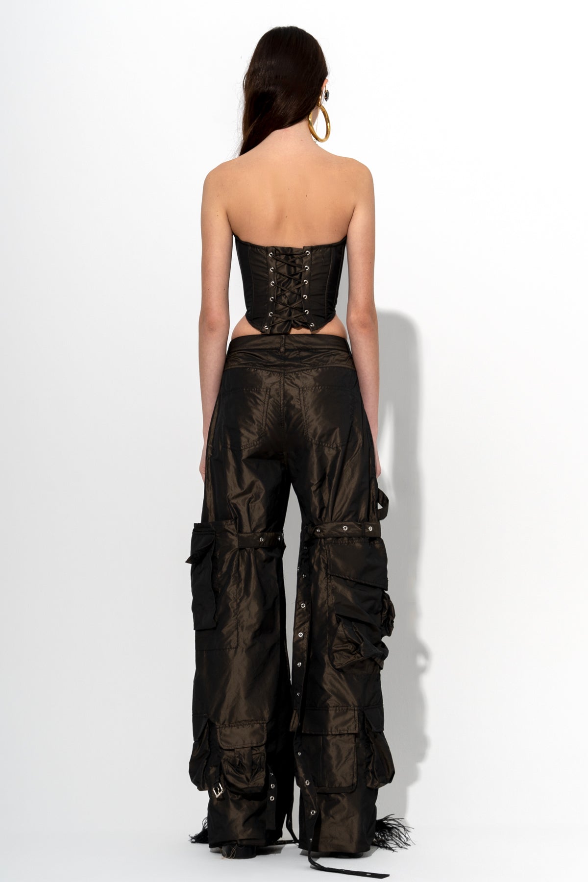 BLACK FITTED CORSET – MARQUES ' ALMEIDA