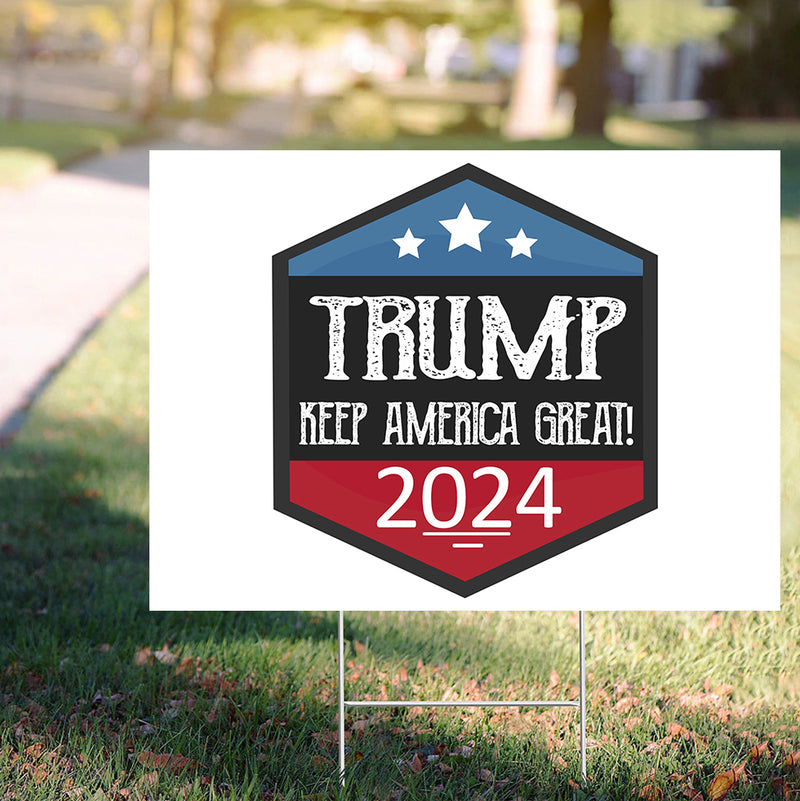 Trump Keep America Great Yard Sign Support Trump 2024 Sign Political T