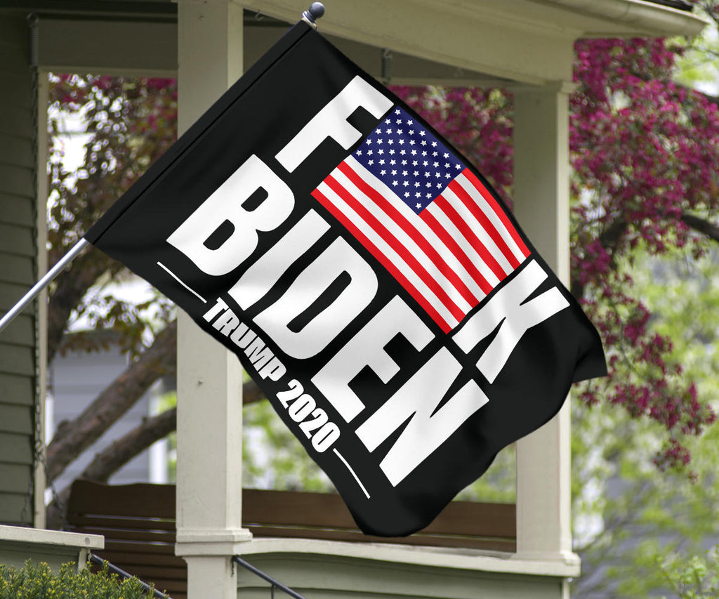 Fuck Biden American Flag Vote For Trump 2020 Flag Anti Joe Biden Gift