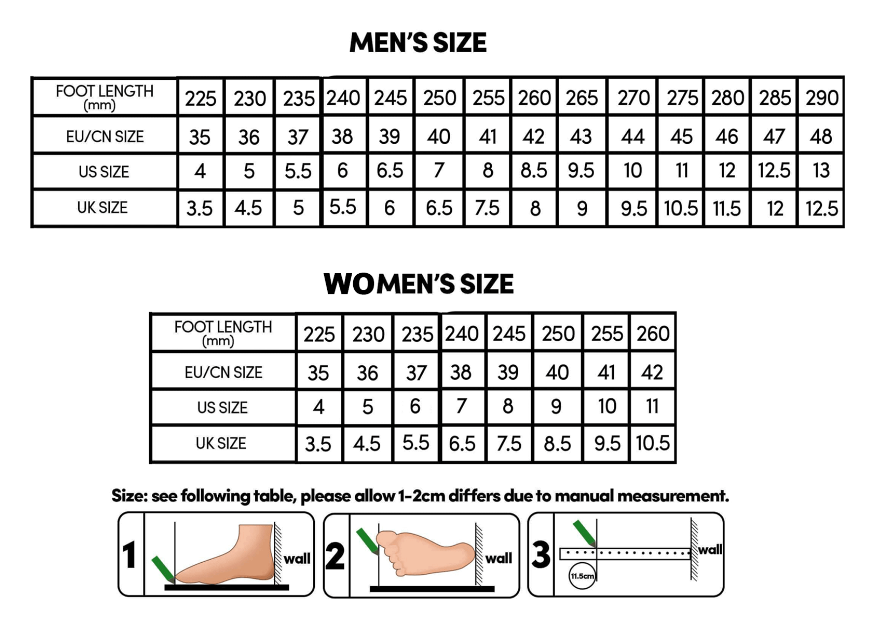 Us Military Size Chart