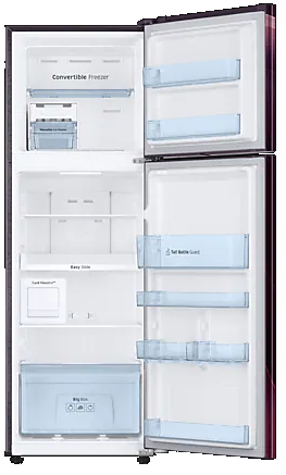 Samsung Rt30a3a234r 265l 3 Star Curd Maestro Double Door Refrigerator Twirl Red Kay Dee Electronics