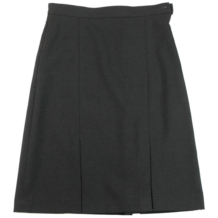 1880 Club 93932 Charcoal Kickpleat Skirt – Wallace
