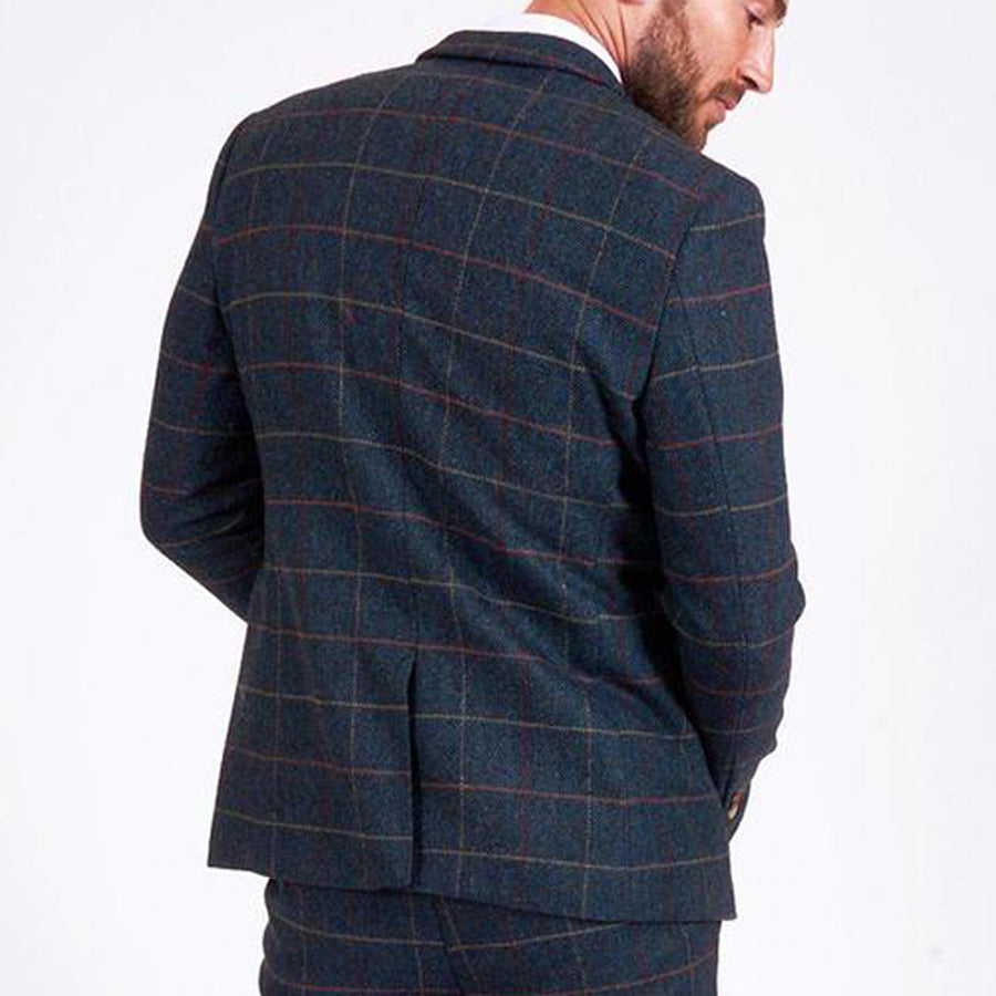 Marc Darcy Eton Jacket Navy Blue Tweed – Wallace