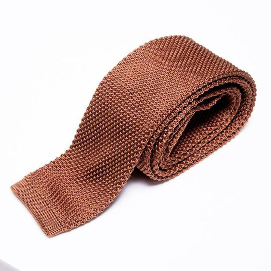 Marc Darcy Rust Knitted Tie – Wallace