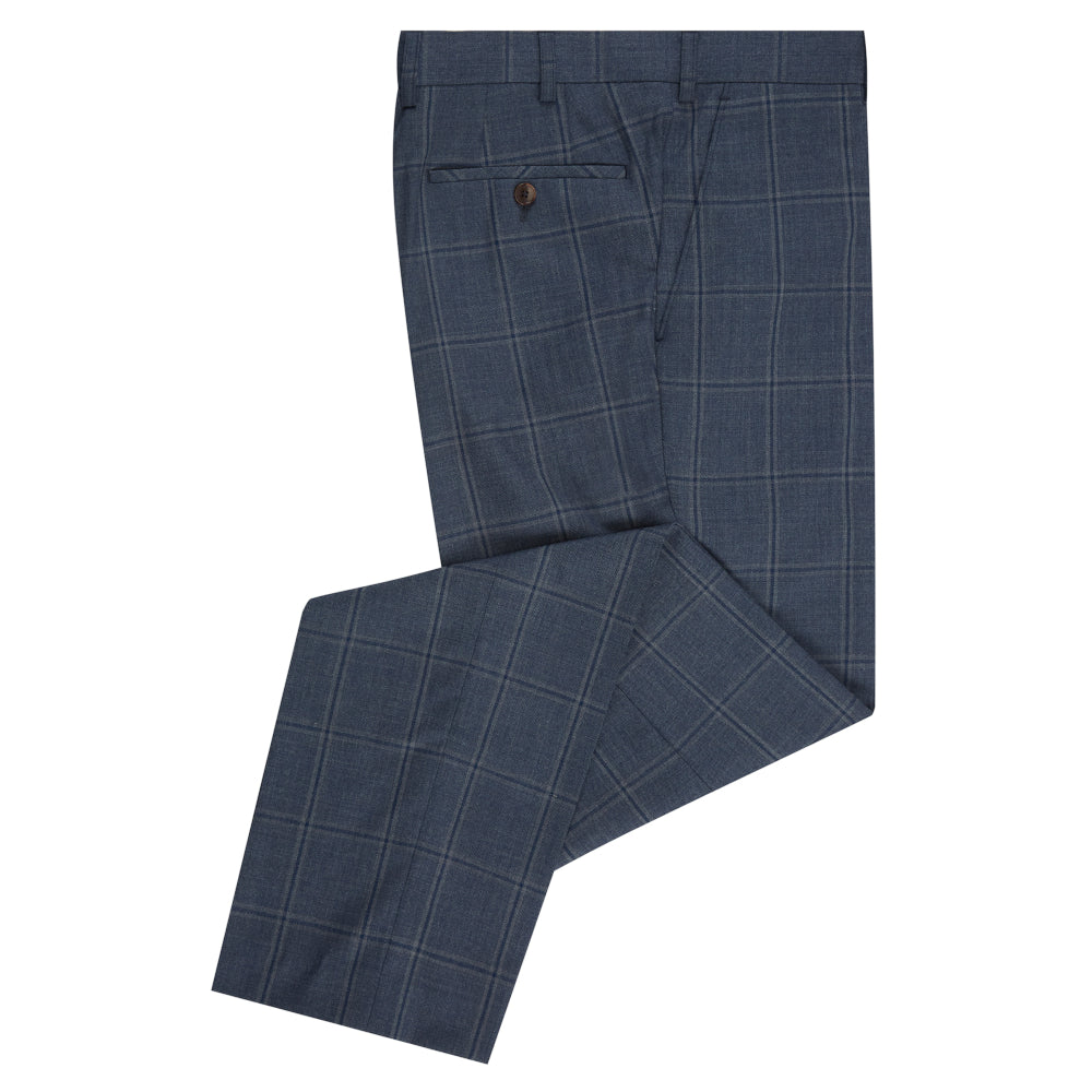 Daniel Grahame 71410 25 Blue Damon Tapered Fit Mix And Match Trousers ...