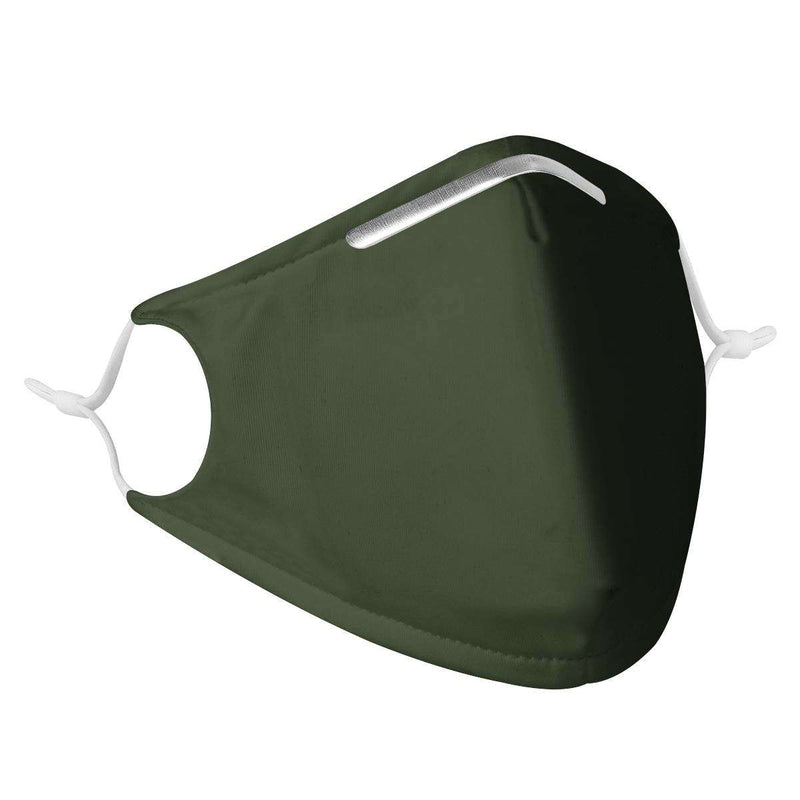 DARK GREEN -  MASK WITH (4) PM 2.5 CARBON FILTERS, Electric Styles, Accessories, dark-green-mask-with-4-pm-2-5-carbon-filters, 'EcFreeDesign', Facemask, Mask, spo-default, spo-disabled