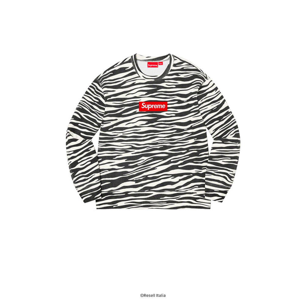 木村拓哉着用 Supreme Box Logo Crewneck Zebra | www