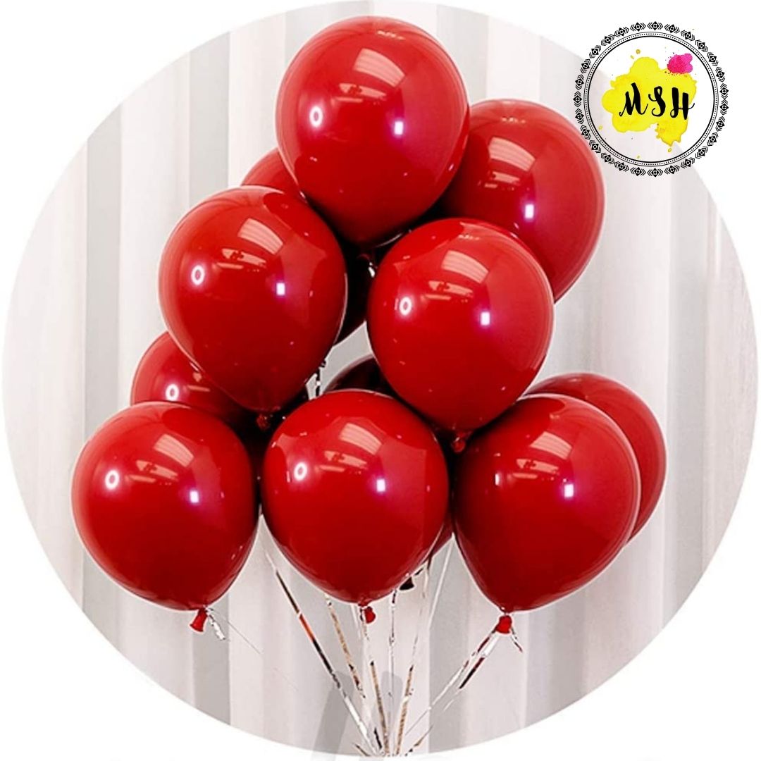 20pcs Red Large Metallic chrome balloons for Wedding, Birthday, Annive