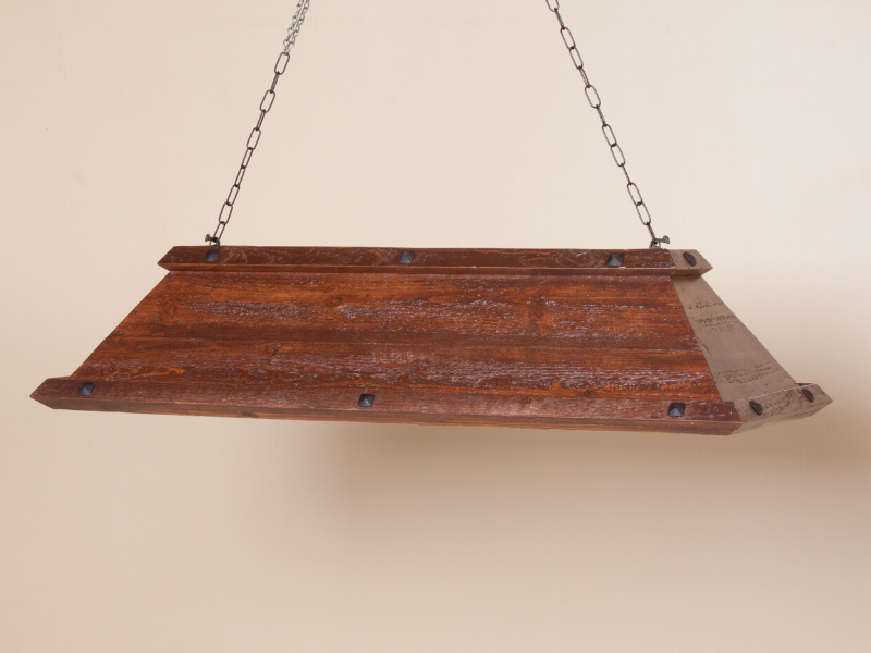 log pool table light