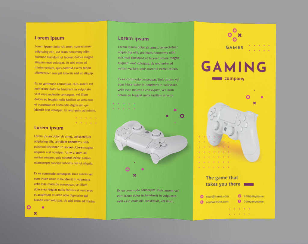 game brochure design template free download